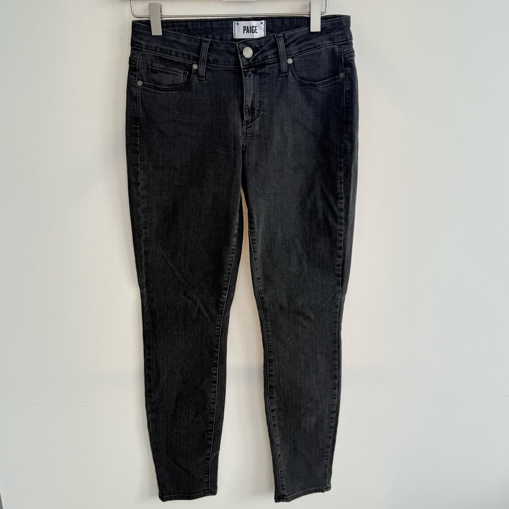 Paige Women's Black Verdugo Ankle Skinny Jeans size 27